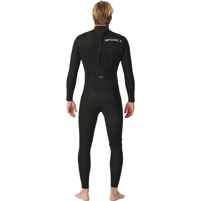 2024 Rip Curl Hombres Dawn Patrol 3/2mm Back Zip Neopreno 15BMFS - Black